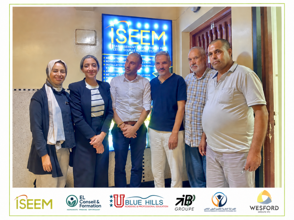 Signature de la convention de partenariat entre l’ISEEM et Wesford Business School pour les formations et la mobilité Maroc-France.